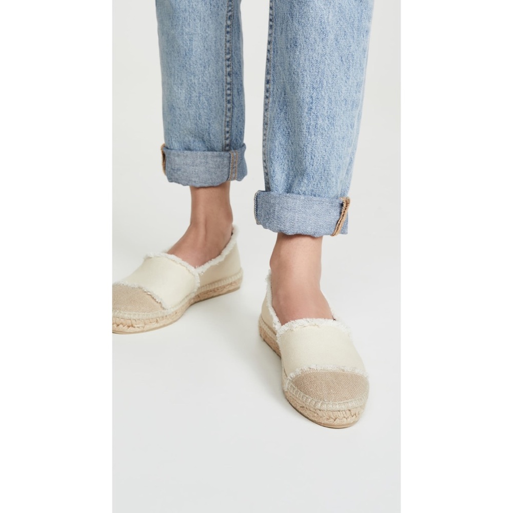 NEW Castaner Kampala Frayed Canvas Espadrille 35
